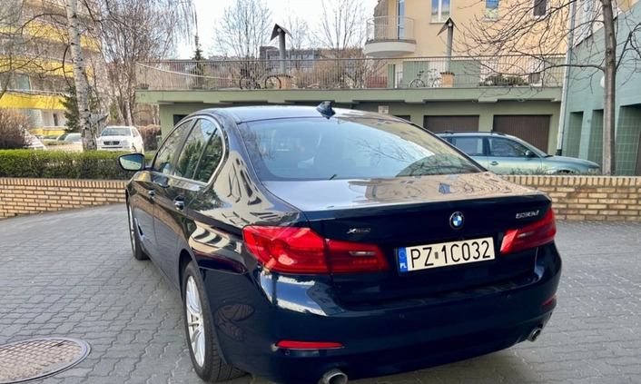 BMW Seria 5 cena 120000 przebieg: 74000, rok produkcji 2018 z Poznań małe 37